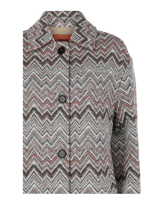  엠 미쏘니 코트 S24UC05 BW00YM SM9RM 92068 L Grey - M MISSONI