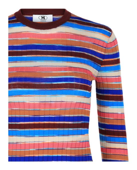  엠 미쏘니 니트웨어 S23UN0B BK043E SM9QB 92093 L Brown - M MISSONI