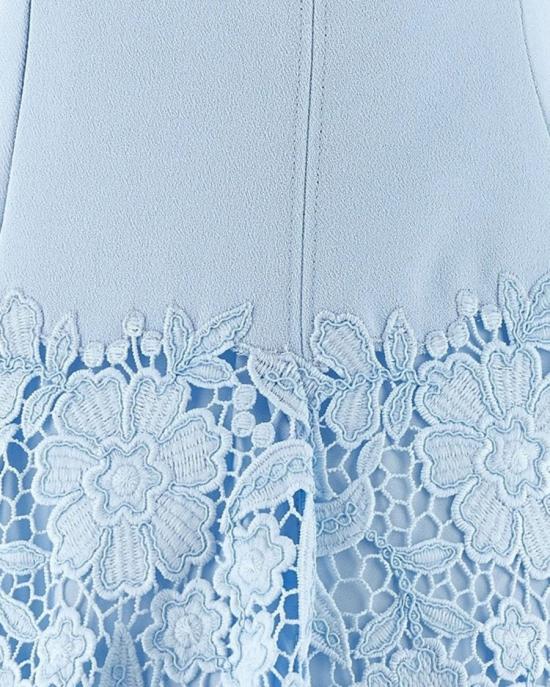 26SS 셀프 포트레이트 미디 원피스 2262991 Blue - SELF PORTRAIT