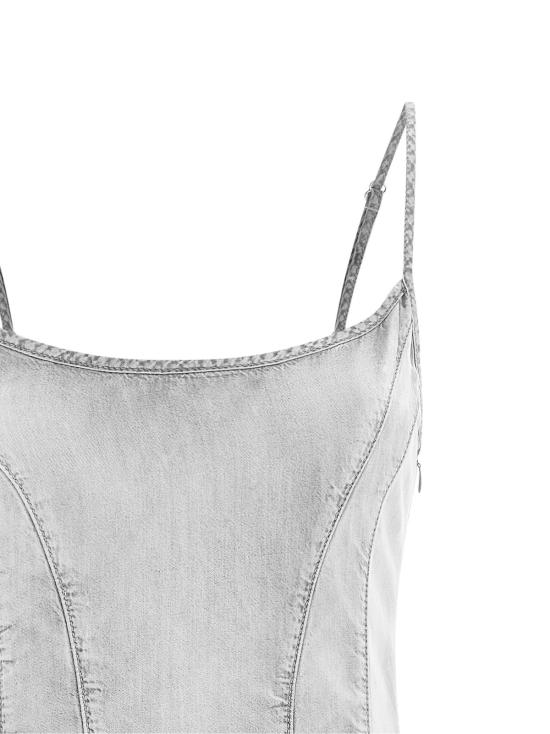  디젤 숏 원피스 드 스포키 S 드레스 그레이 - DIESEL