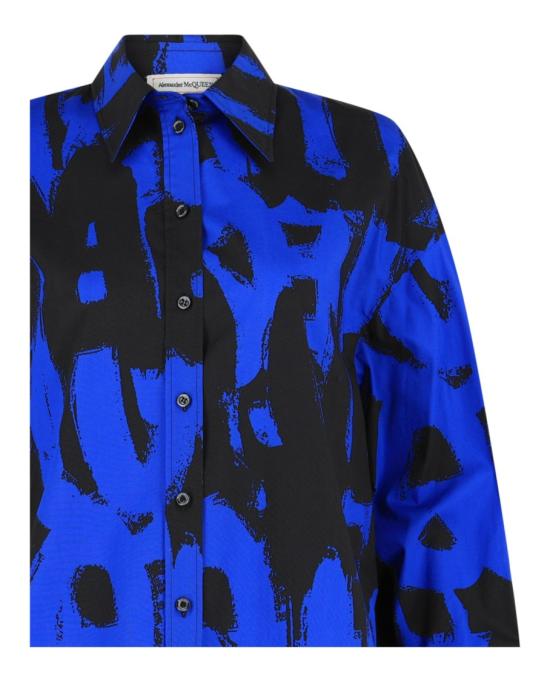 알렉산더 맥퀸 블라우스 661587 QCAFL 4148 40895 36 Blue - ALEXANDER MCQUEEN