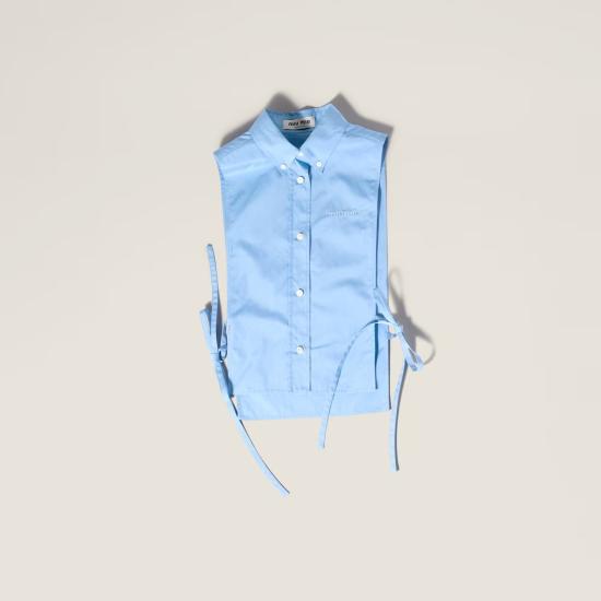 26SS 미우미우 블라우스/셔츠 MK202419SEF0076 S OOO Light blue