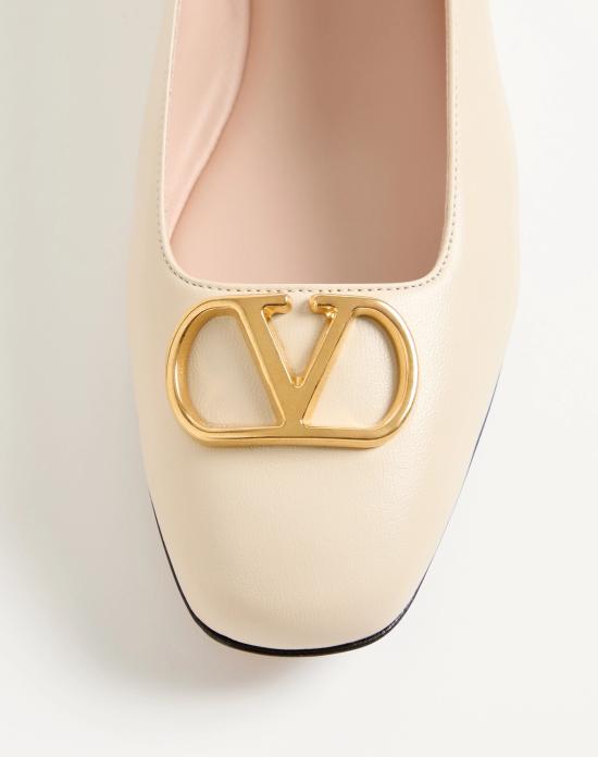 26SS 발렌티노 가라바니 플랫 슈즈 8W0S0PI8RREREN White - VALENTINO GARAVANI