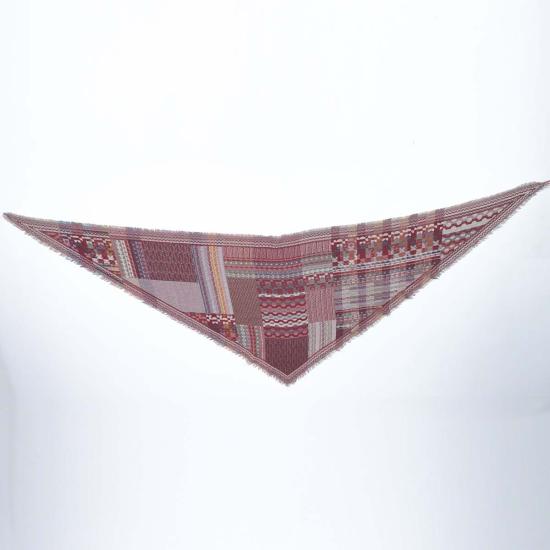  Vismaya 머플러/스카프 비스마야 보헤미안 드림즈 울 코튼 블렌드 스카프 와인색 - OTHER BRANDS