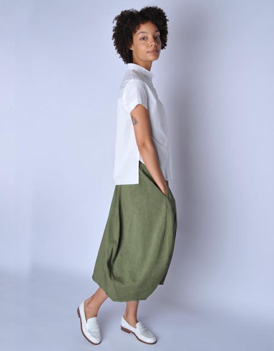  에이치플러스 하노 베셀 미디 스커트 H+ 한노 웨셀 밀리터리 조셀린 - H+ HANNOH WESSEL