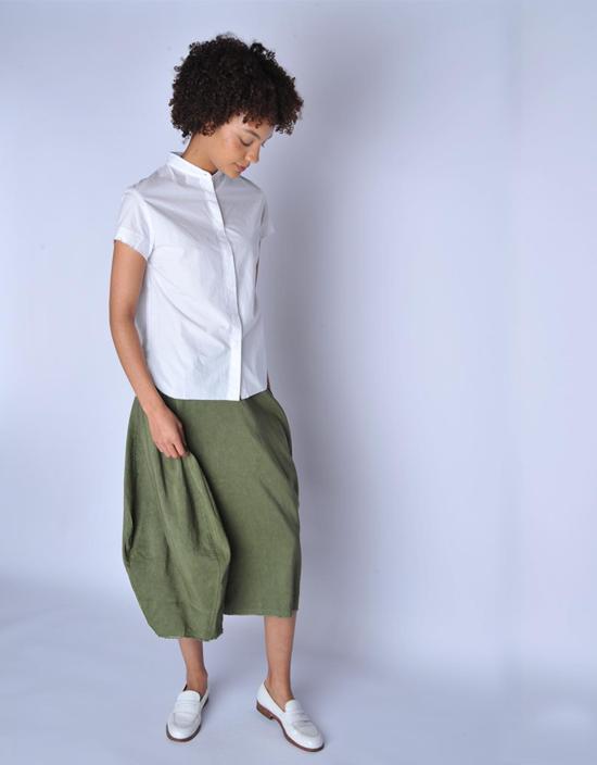  에이치플러스 하노 베셀 미디 스커트 H+ 한노 웨셀 밀리터리 조셀린 - H+ HANNOH WESSEL