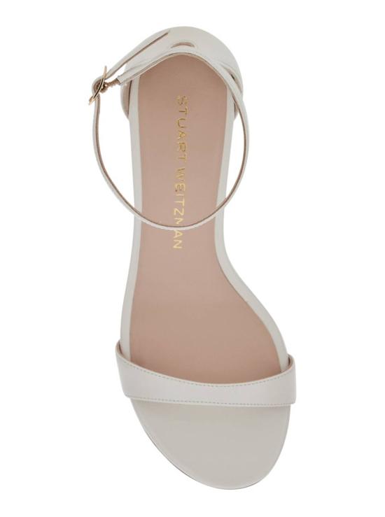  스튜어트 와이츠먼 힐/펌프스 누디스트 블록 75 힐 화이트 - STUART WEITZMAN