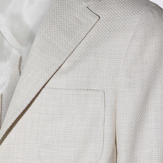  에트로 수트 자켓 라이트 베이지 코튼 블레이저 (베이지) - ETRO