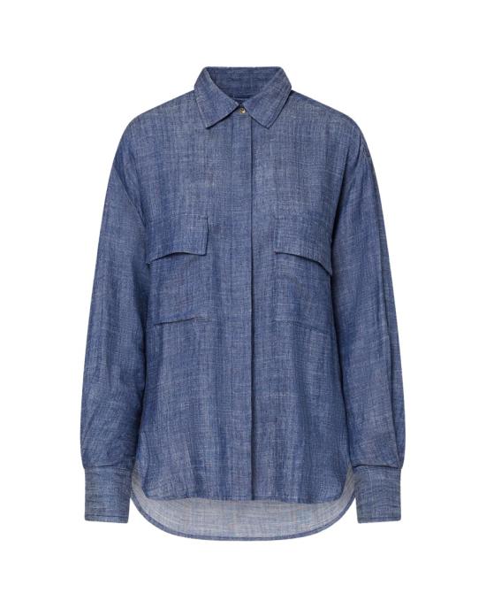 26SS 페트레이 데님 셔츠 4361270 Blue