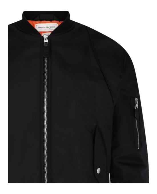  알렉산더 맥퀸 봄버 자켓 682928 QSR15 1000 00002 44 Black - ALEXANDER MCQUEEN