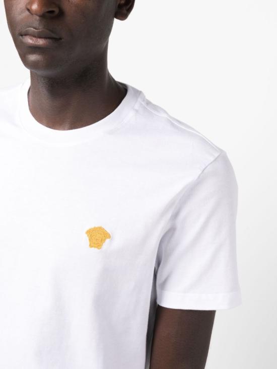 26SS 베르사체 반팔 티셔츠 1008481 1A08489 1W000 White - VERSACE