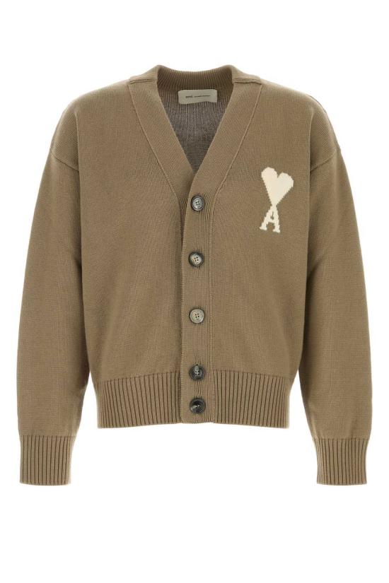  아미 가디건 Ami Alexandre Mattiussi 카푸치노 울 블렌드  베이지/토프/에크루