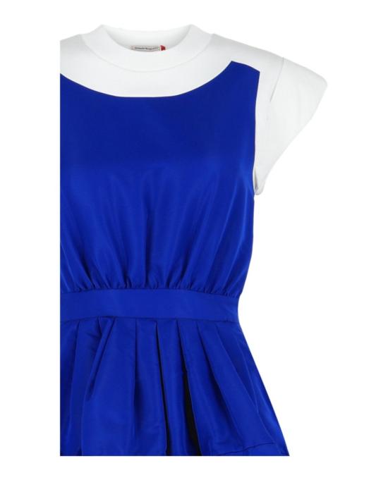  알렉산더 맥퀸 롱 원피스 710195 QLAB7 0945 10513 36 Blue - ALEXANDER MCQUEEN