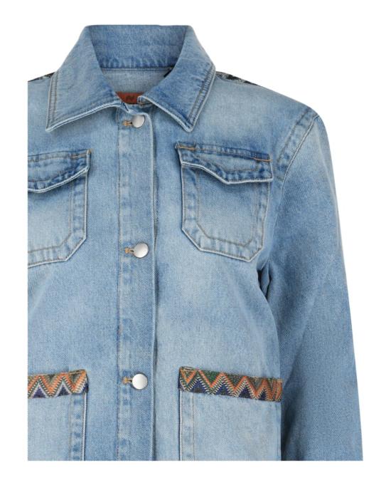  엠 미쏘니 데님 S24UC04 BW00YX S72NH 40035 L Blue - M MISSONI