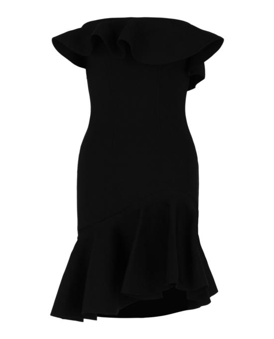  알렉산더 맥퀸 미디 원피스 734628 Q1A43 1000 00002 L Black