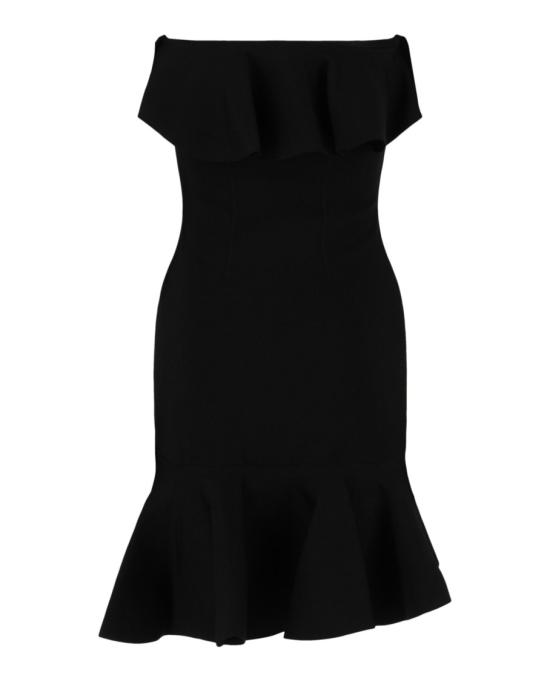  알렉산더 맥퀸 미디 원피스 734628 Q1A43 1000 00002 L Black - ALEXANDER MCQUEEN