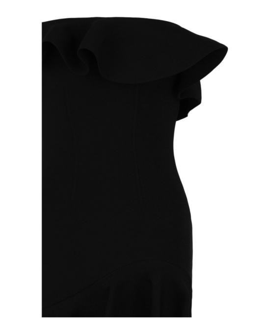 알렉산더 맥퀸 미디 원피스 734628 Q1A43 1000 00002 L Black - ALEXANDER MCQUEEN