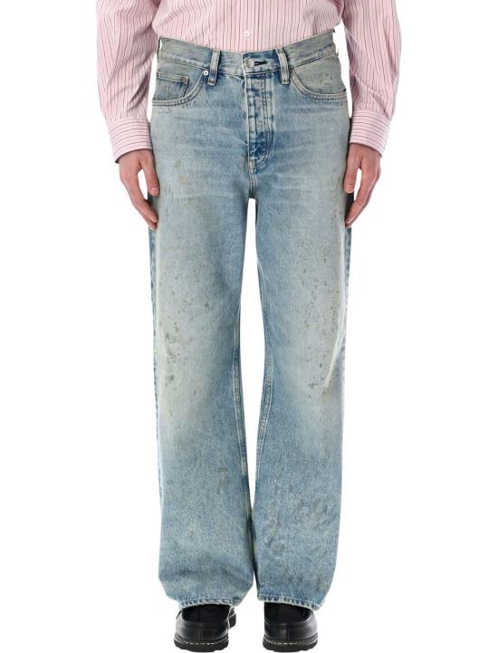  선플라워 데님 릴렉스드 부츠 751 진 페인트 워른