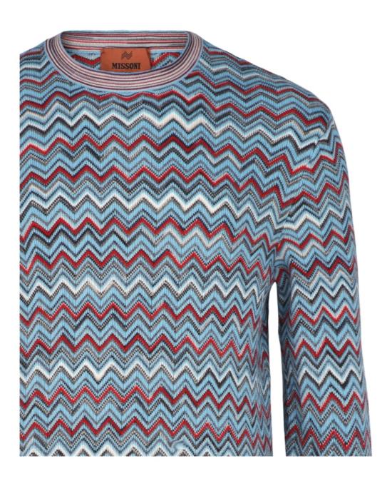  엠 미쏘니 스웨터 S24UN09 BK01DC S72NT 90475 L Blue - M MISSONI