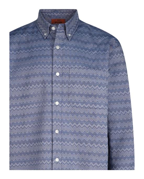 엠 미쏘니 긴팔 셔츠 S24UJ03 BW00YR S72NY 40883 L Blue - M MISSONI