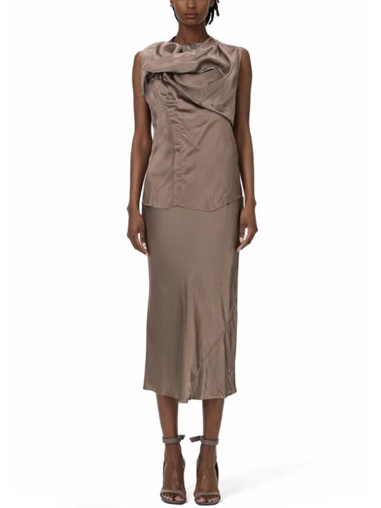  릭 오웬스 민소매 티셔츠 슬리브리스 아일랜드 셔츠 그레이 - RICK OWENS