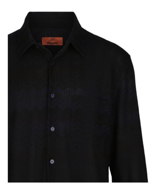  엠 미쏘니 긴팔 셔츠 S24UJ01 BR013R SM9TD 40230 L Black - M MISSONI