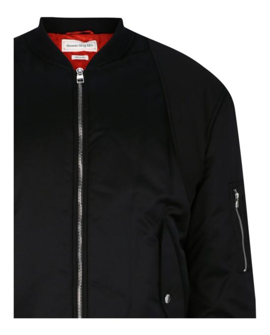  알렉산더 맥퀸 봄버 자켓 615628 QQR32 1000 00002 46 Black - ALEXANDER MCQUEEN