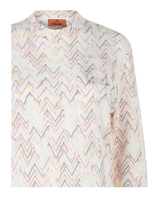  엠 미쏘니 니트웨어 S24UN01 BR00UP SM96S 92109 L White - M MISSONI