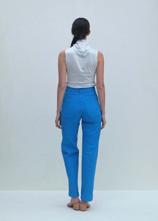  제시 캄 스트레이트 팬츠 제시 캠 225 팬츠 풀 블루 - JESSE KAMM