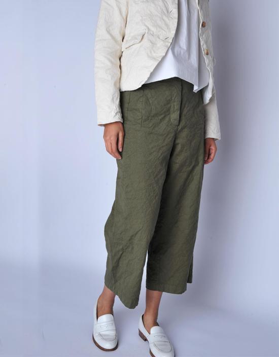  에이치플러스 하노 베셀 크롭 팬츠 H+ 한노 웨셀 밀리터리 폴렛 팬츠 - H+ HANNOH WESSEL