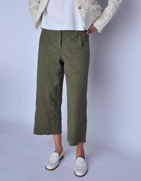  에이치플러스 하노 베셀 크롭 팬츠 H+ 한노 웨셀 밀리터리 폴렛 팬츠 - H+ HANNOH WESSEL