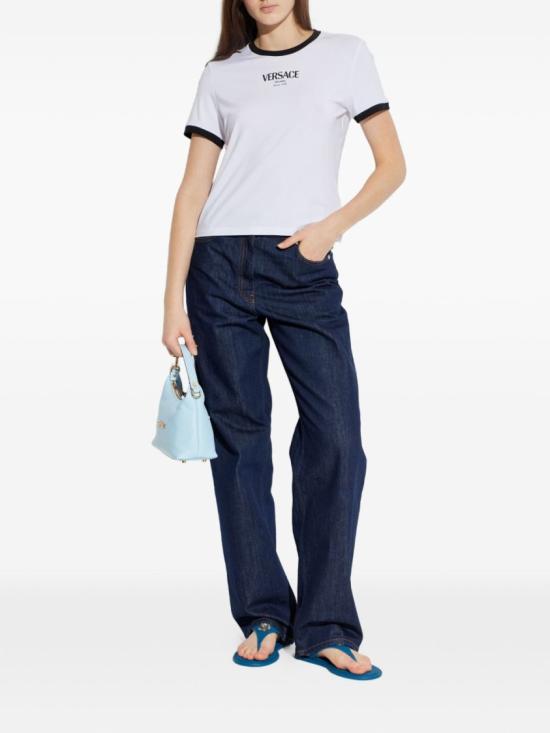 26SS 베르사체 탑 1022656 1A16685 2W020 White - VERSACE