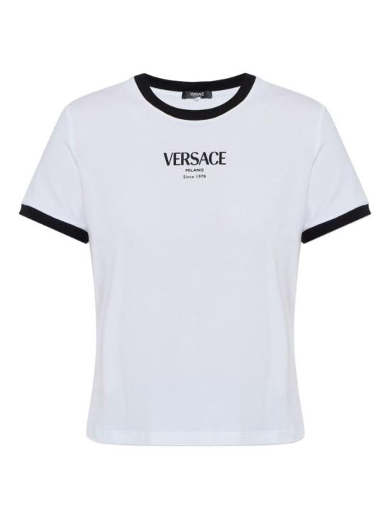 26SS 베르사체 반팔 티셔츠 1022656 1A16685 2W020 White