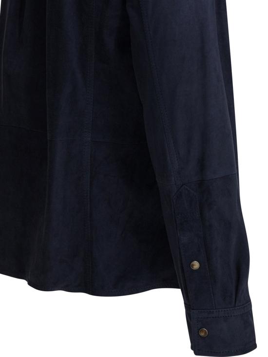 26SS 브루넬로 쿠치넬리 스웨이드 오버셔츠 MPCFN2039C6757 - BRUNELLO CUCINELLI