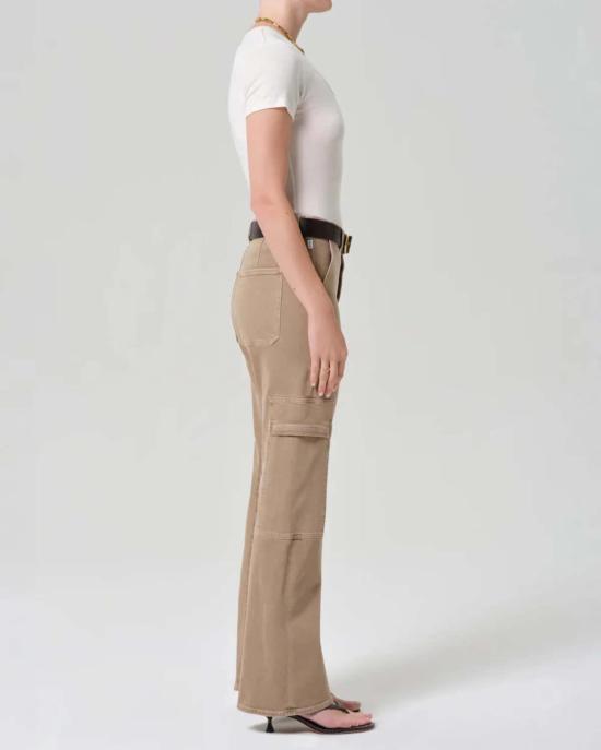  시티즌 오브 휴머니티 데님 팬츠 시에나 릴렉스드 유틸리티 팬츠 브라운 - CITIZEN OF HUMANITY