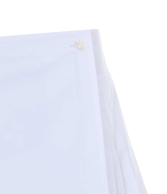  구찌 숏 스커트 미니 웹 디테일 스커트 화이트 - GUCCI