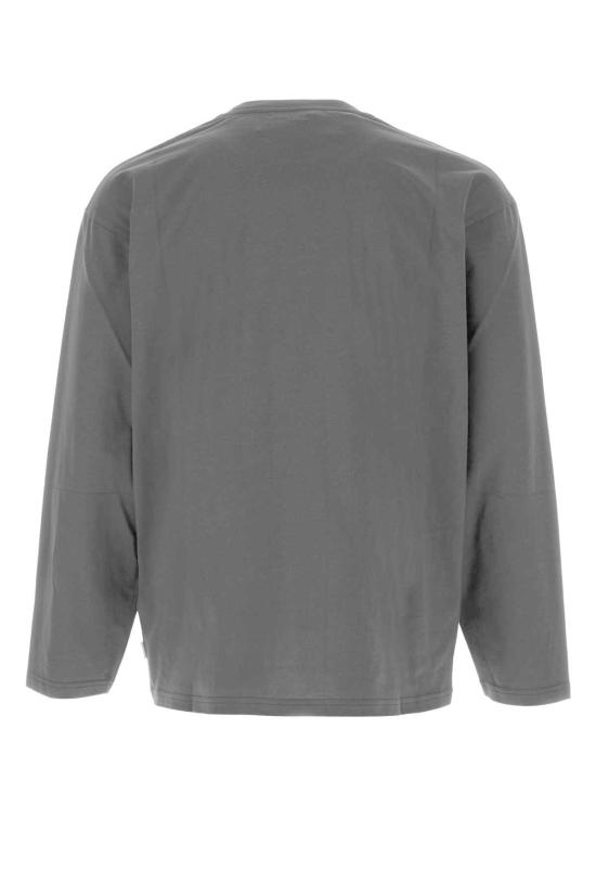  질샌더 긴팔 티셔츠 질 샌더 슬레이트 코튼 티셔츠 블랙 - JIL SANDER