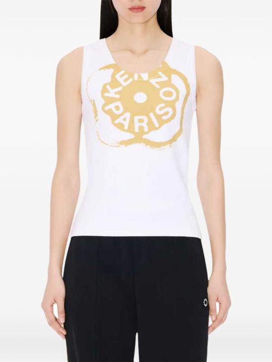 26SS 겐조 민소매 티셔츠 FG52TO2004SJ 01A - KENZO