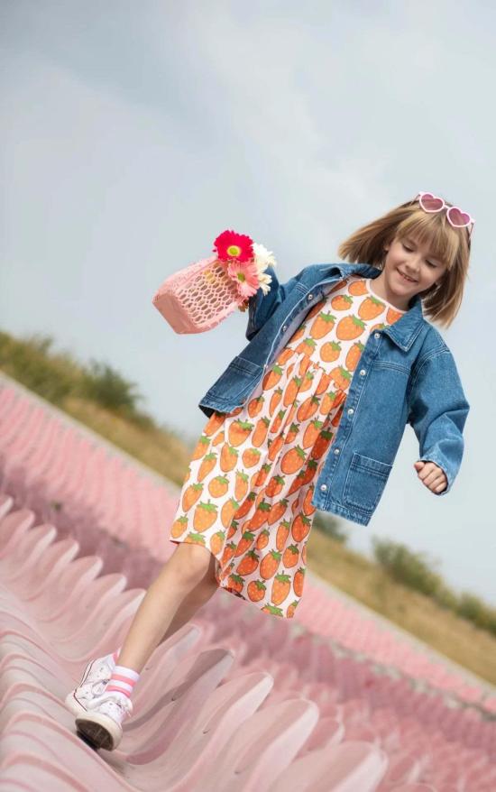  [키즈] Mon Coeur 원피스 키즈 몽쿠르 딸기 탱크탑 재활용 면 드레스 - OTHER BRANDS