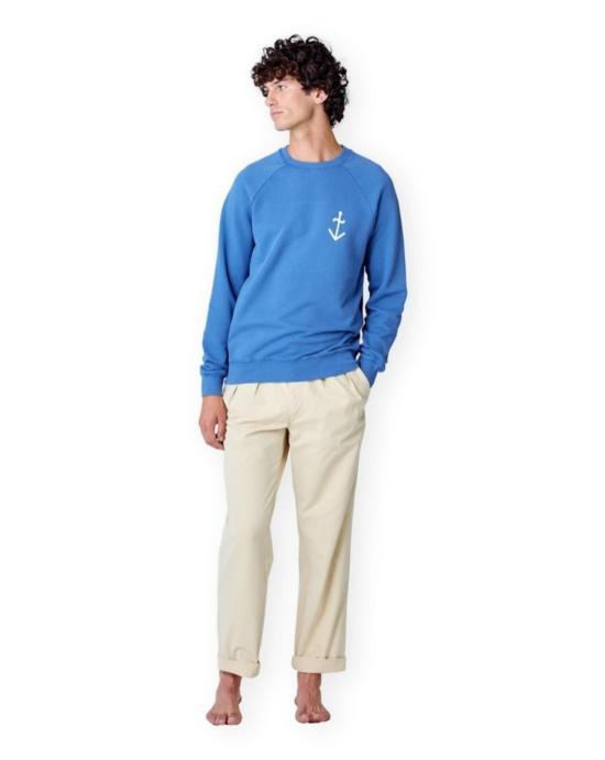 26SS 라파즈 긴팔 티셔츠 SS260080210 INDIGO OFF WHITE LOGO Blue - LA PAZ