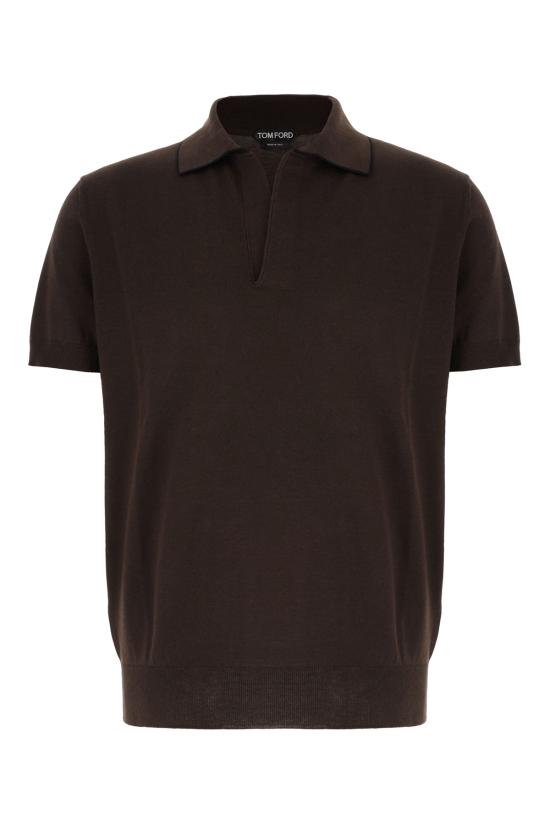 26SS 톰포드 폴로 티셔츠 KPS041YMC047 ECC CHOCOLATE