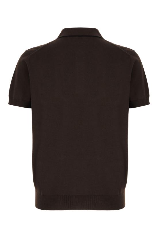 26SS 톰포드 폴로 티셔츠 KPS041YMC047 ECC CHOCOLATE - TOMFORD