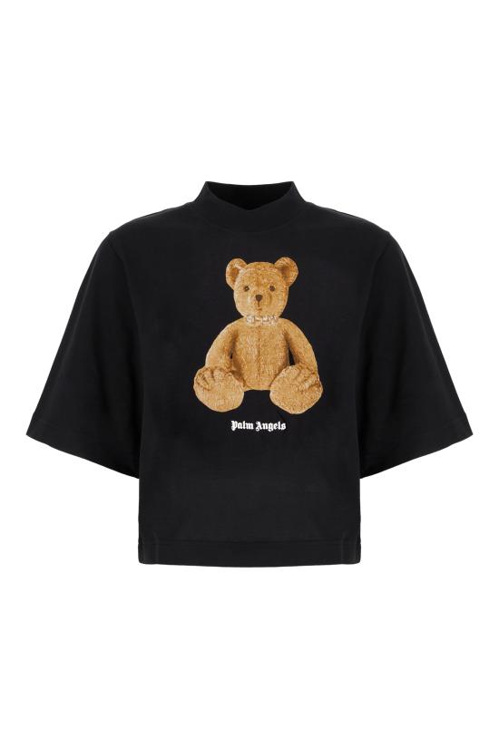 26SS 팜앤젤스 반팔 티셔츠 PWAA079S26JER006 1060 BLACK BROWN