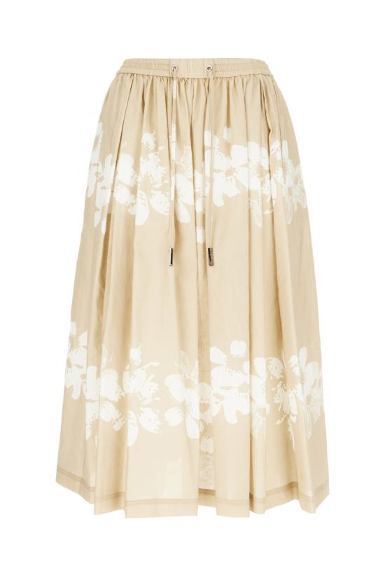 26SS 아이스 비 아이스버그 롱 스커트 C0803636 SAY1 STAMPA FONDO BEIGE