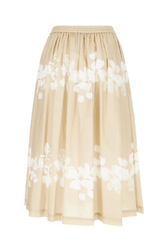 26SS 아이스 비 아이스버그 롱 스커트 C0803636 SAY1 STAMPA FONDO BEIGE - ICE B ICEBERG