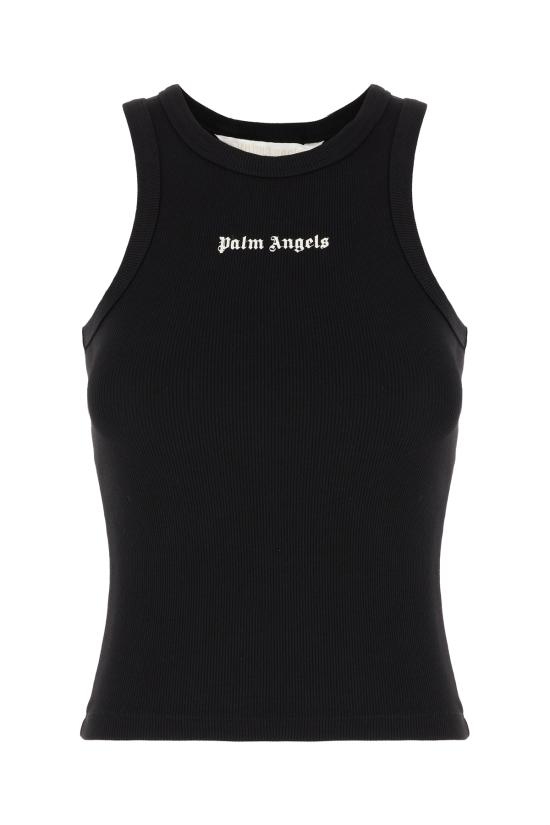 26SS 팜앤젤스 민소매 티셔츠 PWAC024S26JER001 1003 BLACK OFF WHITE