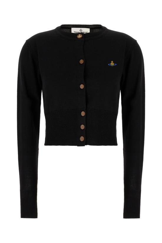 26SS 비비안웨스트우드 베아 크롭드 가디건 1803002UY003F N401 BLACK