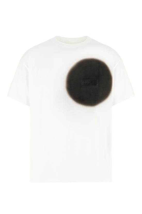 26SS MM6 메종마르지엘라 스프레이 페인트 티셔츠 SH0GC0067M20048 101 OFF WHITE