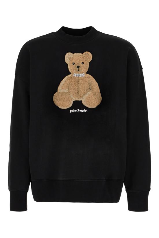 26SS 팜앤젤스 후드 티셔츠 PMBA08HS26FLE009 1060 BLACK BROWN