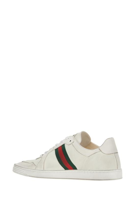 26SS 구찌 스트레치 로우 탑 스니커즈 864140AAGFF 9099 Bianco - GUCCI